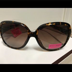 Betsey Johnson Tortoise Embellished Sunglasses